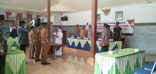 Pelantikan Tiga Perangkat Desa Tanggunggunung Diwarnai Dugaan Penghalangan Akses Wartawan