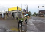 Satlantas Polres Trenggalek Lakukan Pemetaan Jalan Rusak di Ruas Jalan Gandusari