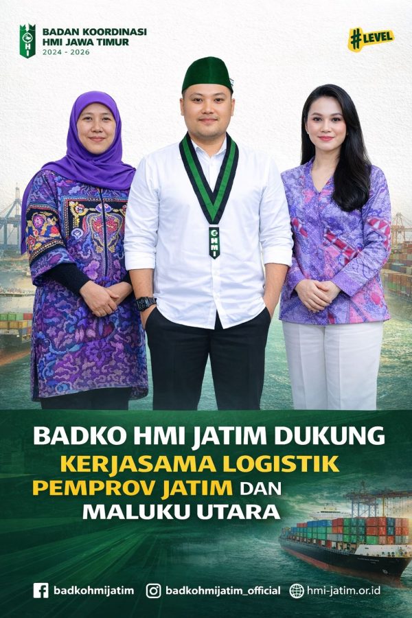 Badko HMI Jatim Dukung Kerjasama Logistik Pemprov Jatim - Pemprov Maluku Utara