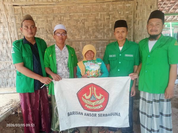 PAC GP Ansor Nonggunong Santuni Fakir Miskin, Tebar Kepedulian ke Delapan Desa