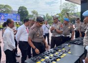 Polres Trenggalek Gelar Pemeriksaan Senpi Mendadak, Pastikan Anggota Patuhi SOP