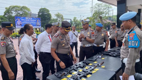 Polres Trenggalek Gelar Pemeriksaan Senpi Mendadak, Pastikan Anggota Patuhi SOP