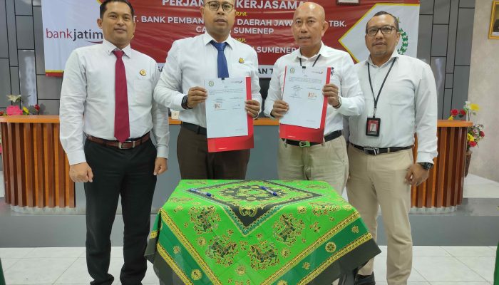 Perkuat Sinergitas di Bidang Datun, Bank Jatim Cabang Sumenep bersama Kejari Tanda Tangani MoU