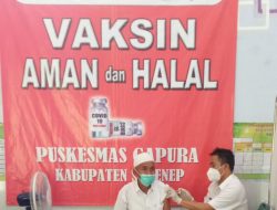 Puskesmas Gapura bersama AKD Gencarkan Vaksinasi Setiap Hari
