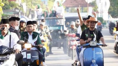 Polisi Beri Teguran Bacaleg Konvoi Tak Gunakan Helm, PKB Pamekasan Sampaikan Permohonan Maaf