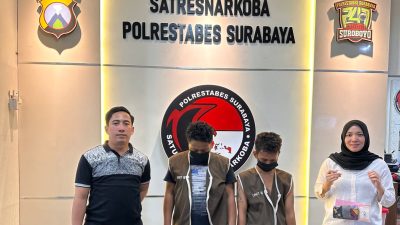 Satreskoba Polrestabes Surabaya Bekuk 2 Pengedar Sabu di Semampir
