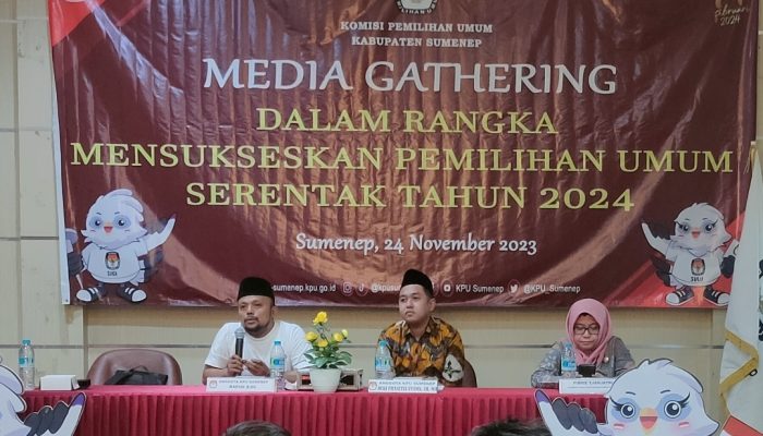 Menuju 14 Februari, KPU Sumenep Gelar Media Gathering Sukseskan Pemilu 2024