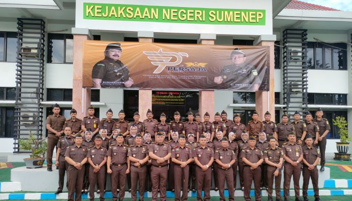 HUT Persaja ke-73, Kajari Sumenep Ingatkan Jaksa Tentang Hukum Berkeadilan dan Bacakan Amanat Kejagung RI