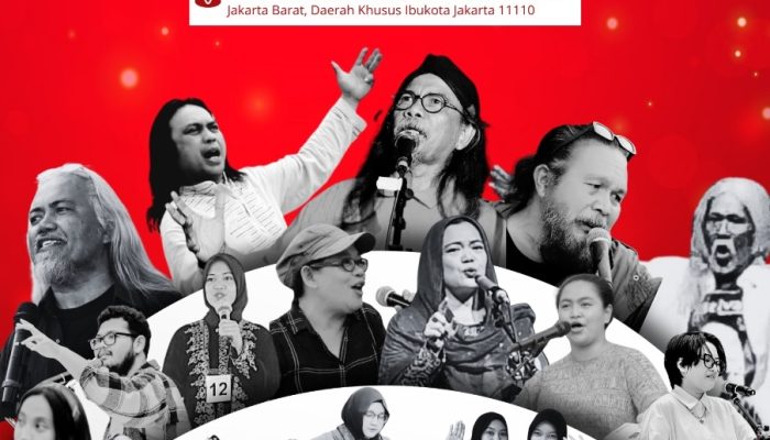 Road Show Terakhir TISI Tahun 2024, Nonton Baca Puisi dan Musikalisasi Dapat Buku dan Uang Jajan Bakso di Kota Tua