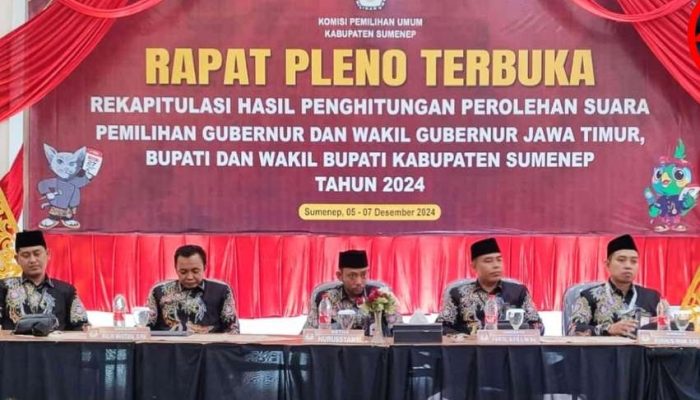 Gelar Pleno Terbuka, Ketua KPU Sumenep Sebut Pilkada Serentak 2024 Berjalan Aman