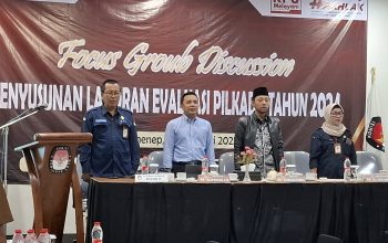 Ketua KPU Sumenep Ajak Peserta FGD Memberikan Masukan Prihal Evaluasi Pelaksanaan Pilkada 2024