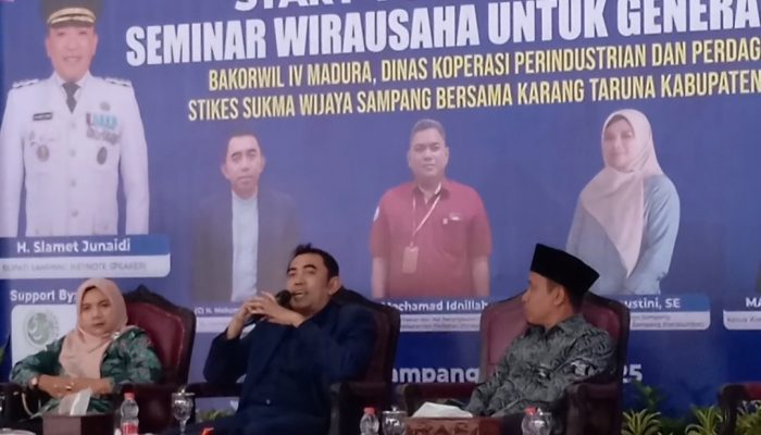 Dukung Program Bupati Sampang Ciptakan 1860 Wirausaha Baru, Bos Rudi Tularkan Kunci Sukses di Seminar Nasional Start Young “Dream Big”