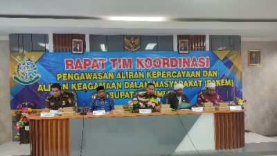Kejari Sumenep Gelar Rapat Koordinasi Pakem Bersama Sejumlah Pemuka Agama