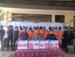 Sebanyak 10,56 Gram Sabu dan 303 Pil Y dari 8 Tersangka Berhasil Diamankan Polres Sumenep