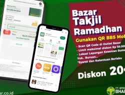 Cukup Scan QR Code Di Outlet Bazar, Nasabah Bank BPRS Bakal Dapat Diskon Takjil Ramadhan